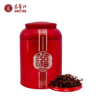 云南滇红茶罐装红茶茶叶蜜香型大叶种茶工夫红茶昌宁红年有福120g