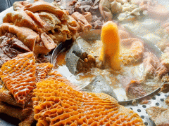 特色美食喷泉牛杂